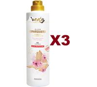 3PZ WEXOR ELISIR PARQUET DETERGENTE GEL PROFUMANTE ROSA GERANIO E CILIEGIO 750ML