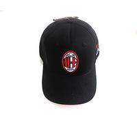 3R SPORT S.R.L Cappello Ufficiale Rossonero Modello Nero per Sempre. Unisex Taglia Unica Adulto Ragazzo.