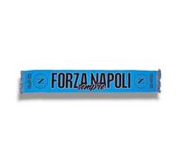 3R Sport SSC Napoli, sciarpa jacquard, prodotto ufficiale 100% acrilico, Azzurro, Bianco, blu