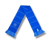 3R Sport SSC Napoli, sciarpa tubolare con ricamo, prodotto uffciale 100% acrilico, Azzurro, Bianco, blu