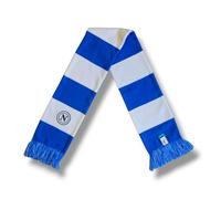 3R Sport SSC Napoli, sciarpa tubolare con ricamo, prodotto uffciale 100% acrilico, Azzurro, Bianco, blu