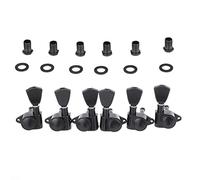 3R3L Black Sealed Guitar Tuners Machine Heads Tuning Pegs Keys Set Per Fori Standard Da 10 Mm Piroli Accordatura per Chitarra