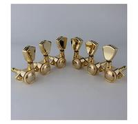 3R3L Gold Tuner Chitarra Piroli Per Corde Con Blocco Posteriore Teste Per Chitarra Elettrica Con Bottone A Trapezio Piroli Accordatura per Chitarra