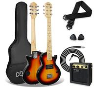 3rd Avenue Chitarra Rock 1/2 Bambini, Kit Ampli 5W, Sunburst | Ampli 5W, cavo, borsa, plettri e tracolla inclusi. Pickup humbucker per un suono rock più corposo