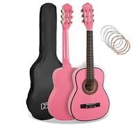 3rd Avenue Pacchetto Per Principianti Con Corde In Nylon Spagnole Per Chitarra Classica Da 1/4 Di Misura - 6 Mesi Di Lezioni Gratuite, Borsa, Corde - Rosa