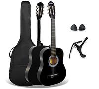 3rd Avenue XF Chitarra Classica 3/4 Bambini, Corde Nylon, Nero