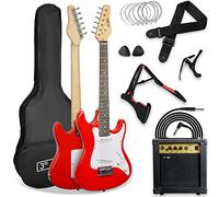 3rd Avenue XF Chitarra Elettrica 3/4 Kit Ultimate, Ampli 10W, Rosso