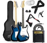 3rd Avenue XF Chitarra Elettrica 4/4 Kit Ultimate, Ampli 10W, Blu