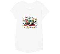 3rd Boy Gang: Avventura giocosa per Giovani esploratori Maglietta, Ragazze, Bianco, XS
