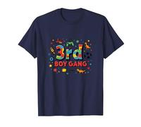 3rd Boy Gang: Avventura giocosa per Giovani esploratori Maglietta, Uomo, Navy, L