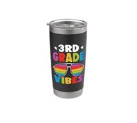 3rd Grade Back To School Sunglasses Vibes Retro First Day Bicchiere termico in acciaio inox doppia parete