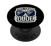 3rd Grade Dude Terzo Grader Ritorno A Scuola Ragazzi Studente PopSockets PopGrip Adesivo