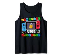 3rd Grade Level Unlocked Gamer Back to School Boy Canotta