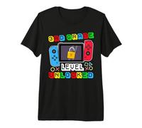 3rd Grade Level Unlocked Gamer Back to School Boy Maglietta Premium