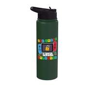 3rd grade Level Unlocked Gamer Back to School Boy Stainless Steel Insulated Water Bottle