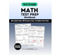 3rd Grade Math Test Prep Workbook for State and Standardized Tests: 66 Guided Practice Tasks to Build Confidence, Strengthen Problem Solving, and ... CAASPP, NYS, and Other State Assessments