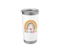 3rd Grade Teacher Student Boho Rainbow Back To School Bicchiere termico in acciaio inox doppia parete