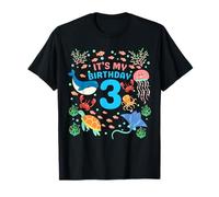 3rd It's My Birthday Ocean 3 Anni Acquario di Pesci marini Maglietta