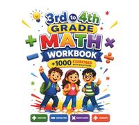 3rd to 4th grade math workbook: 1000+ Addition, Subtraction, Multiplication & Division Exercises with Solutions