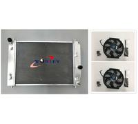 3Row Alu Radiator +Fan For Chevy Corvette C6 Z06 ZR1 SSR & Saab 9-7x V8 MT 05-13