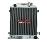 3ROW Aluminum Radiator For Ford chopped hot rod w/Chevy 350 V8 engine 1932 32 AT