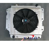 3ROW RADIATOR & Shroud FOR 2003 2004 2005 2006 JEEP WRANGLER 2.4L L4 LHD LEFT