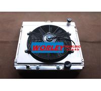 3row Radiator +Shroud FOR Ford Mustang,Mercury Cougar 289,302,351 w/oAC V8 67-69