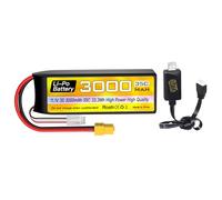 3S batteria agli ioni di litio 11.1V 3000mAh 35C con XT60 spina con cavo di ricarica USB per RC auto camion RC barca RC Brushless Quadcopter FPV Drone Batteria