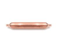 3S SuperSamaStore 4D.144 Filtro Disidratatore Domestico 30 g per Circuiti Frigo, Filtro Disidratatore Molecolare in Rame, a 2 Vie con Attacchi 6,1 mm