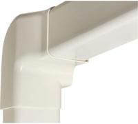 3S SuperSamaStore Angolo Verticale Sinistro per Canalina - Raccordo Angolare per Condizionatore Mono Split e Copertura Tubi, 60x45 mm, PVC, Bianco RAL 9001, Confezione da 6 Pezzi