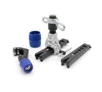 3S SuperSamaStore Cartellatrice Professionale in Valigetta con Frizione e Cricco, Dima Metrica e in Pollici, Punta Eccentrica, Tagliatubi 4-28 mm e Svasatore