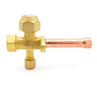 Valvola di servizio con rubinetto 1/4'' a saldare per unit esterna clima