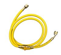 3S SuperSamaStore Flessibile Frusta Ridotta con Rubinetto 1/4" x 5/16" Sae e Premispillo, 150 Centimetri, Giallo