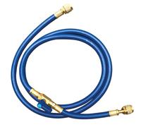 Flessibile frusta ridotta con rubinetto 1/4 x 5/16 sae - cm 150 - COLORE BLU