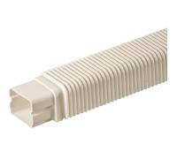 3S SuperSamaStore Giunto Flessibile per Canalina, Raccordo Curvabile Adattabile per Superare Ostacoli in Installazioni Impianti Mono Split, PVC V0 Bianco Ral 9001, 60x45 Mm, Lunghezza 59 Cm, 1 Pezzo