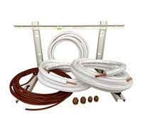 Kit installazione climatizzatore mono - 3 mt rame 1/4'' e 3/8'' con staffa a par