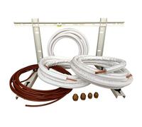 Kit installazione climatizzatore mono - 5mt rame 1/4'' + 3/8'' con staffa a parete