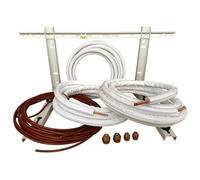 3S SuperSamaStore Kit Installazione Condizionatore Monosplit, Set Montaggio per Impianto Clima Compatibile Green Electric Plus Mono, 10 Mt Rame 1/4" + 3/8" con Staffa a Parete