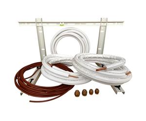 3S SuperSamaStore Kit Installazione Condizionatore Monosplit, Set Montaggio per Impianto Clima Compatibile Green Electric Plus Mono, 10 Mt Rame 1/4" + 3/8" con Staffa a Parete