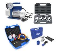Kit professionale climatizzazione - pompa 42 lt set manometri 2 vie R32 R410A R1