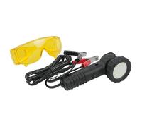 3S SuperSamaStore Lampada UV per Ricerca Fughe, Torcia UV per Tracciante Falle con Occhiali Protettivi e Morsetti Alimentazione, Lampada Ultravioletta per Perdite Impianti Clima e Refrigerazione, 12V