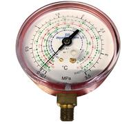 3S SuperSamaStore Manometro Alta Pressione per Gas Refrigerante R404A, R134a, R407C, R22 con Quadrante 80 mm e Attacco Verticale 1/8" NPT, per Impianti di Refrigerazione e Climatizzazione