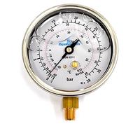 Manometro di bassa pressione scale gas r32 e r410a a bagno di glicerina