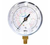 3S SuperSamaStore Manometro Bassa Pressione Universale per Gas Refrigerante, Quadrante 80 mm, Scale R32 R410A R407C R134A, MPa -0,1 a 3,8, 1/8" NPT