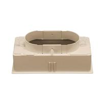 3S SuperSamaStore Plenum per Bocchetta 400x150 con Serranda Inclusa, Stacco Regolabile 160-250 mm, ABS Isolato Classe V0, Montaggio a Clips, Scatola per Condotti Flessibili di Ventilazione