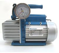 3S SuperSamaStore Pompa del Vuoto Bistadio Professionale con Vacuometro, Elettrovalvola per Impianti Aria Condizionata con Gas R32/R1234yf, 280 L/Min