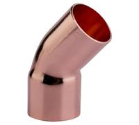 3S SuperSamaStore Raccordo a Gomito 45° per Tubi Condizionatore, Giunto Tubo 45 Gradi a Saldare, Curva Angolo Rame per Impianto Climatizzatore e Refrigerazione, Femmina - Maschio 7/8″ (22,35 mm)