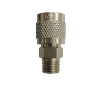 3S SuperSamaStore Raccordo Dritto con Girello, 1/4" Sae Femmina x 1/8" Maschio Passo Gas, Adattatore per Tubi Condizionatori, HVAC, Refrigerazione, Uso Professionale
