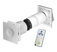 3S SuperSamaStore Salvatore il Recuperatore di Calore con Telecomando, Monostanza, Diametro 100, Scambiatore di Calore con Ventilazione Meccanica Controllata, Scambiatore d'Aria Professionale a Parete