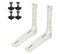 3S SuperSamaStore Staffe Unità Esterna Condizionatore, Supporti Climatizzatore con 4 Antivibranti, per Motore Clima, Portata 90 kg, Poliammide Anticorrosione, 450x450 mm